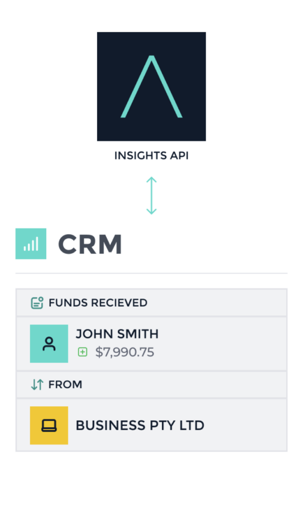 Insights API confirming funds received